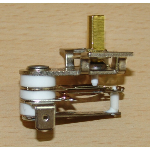 Термостат маслянного обогревателя 120C 16A/250V, контакты сбоку вниз шток 13mm