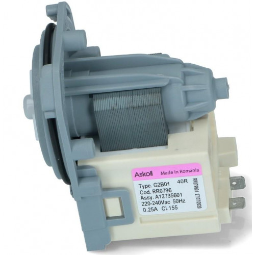 Насос ASKOLL G2B01 220/240V, 0.25A, ZANUSSI 1325100715, 1325100335