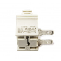 Выключатель UNIPOLAR SWITCH SXL5 - ZANUSSI 1050326030 (Back panel button, series SXL5. Unipolar, version GWT. 12(8)A/250V, 2sec, 250°C. Horizontal connection faston 4,8x0,8. Actuator mod. A.) зам.