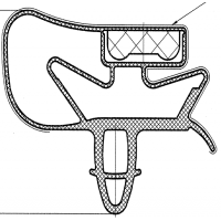 Уплотнитель (ХК) 56x105 МХМ