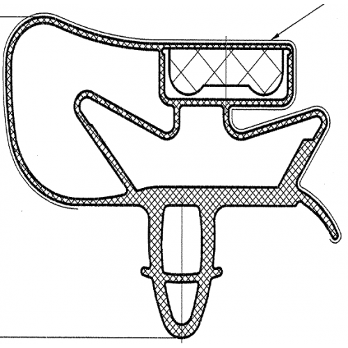 Уплотнитель (ХК) 56x105 МХМ