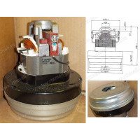 Мотор пылесоса 1000W, AMETEK 060200042, H=158/56mm, D136/145