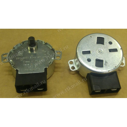 Мотор вращения тарелки СВЧ, 220V-4W, 4RPM (металл шток)