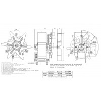 Вентилятор обдува духовки 22W, шток-45mm, зам. B264440102