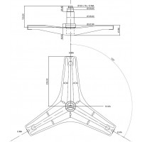 Крестовина барабана H-100mm, D35mm