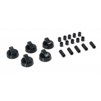 Ручка плиты черная WITH REDUCTIONS KIT 5pcs - UNIVERSAL (Black. Kit 5pcs.)зам.