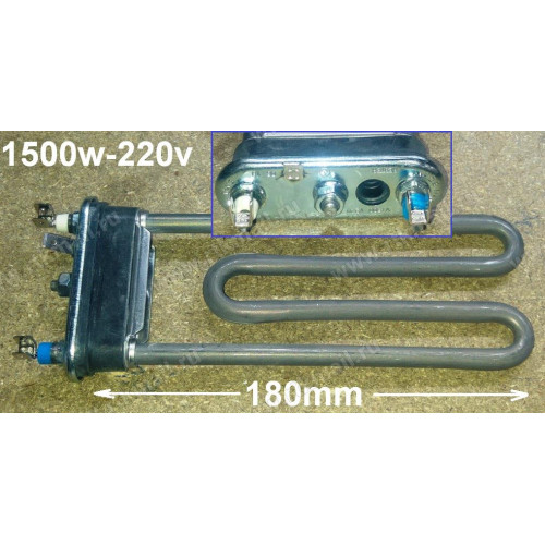 ТЭН 1500W (прям.с отв.L=180, R13+, M135, K4) Thermowatt