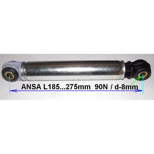 Амортизатор ANSA 90N_185-275mm (втулка-8x24), BOSCH 118869, зам.AC5000