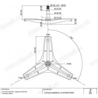 Крестовина барабана (LG 4434ER1002D под болт), L-120mm. втулка d37x18mm, зам. SPD006LG