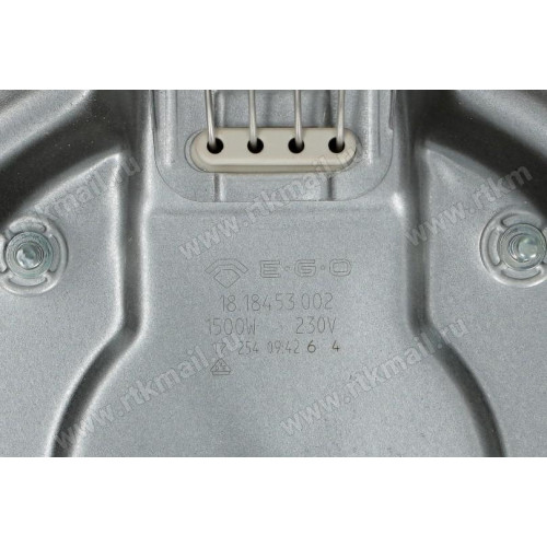 Эл.конфорка чугун D180mm 1500W-230v, Италия EGO 12.18453.196, зам. 93638286u, OAC143460, 481281729105, 481981729453