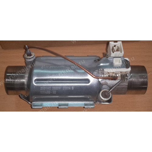 ТЭН 2000W-230v, на ПММ (L.145mm, D.32mm, проточный), зам.1111450001, 50280071007, 1172665000, 1111455000, 1111450027