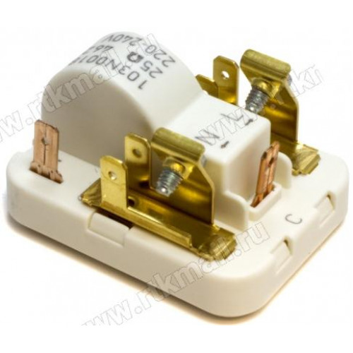 Реле пусковое Danfoss SECOP 103N0018, клемма 4,8mm. 220/240V - 25om, зам. 29FR810, 29FR010