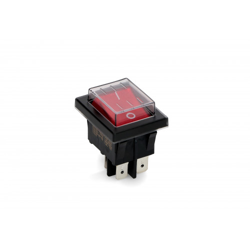 Выключатель BIPOLAR RED LIGHT SWITCH 15A (With rubber protection, 4 contacts. 15A 250V, 20A 125V.) зам.SWT720UN