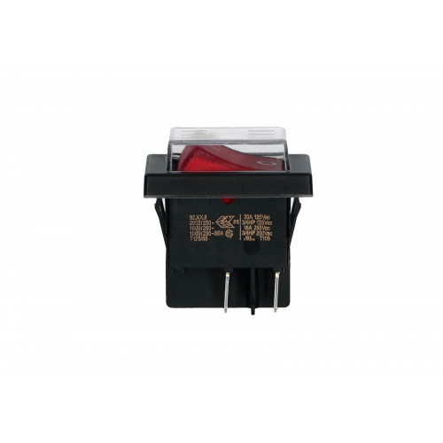 Выключатель BIPOLAR RED LIGHT SWITCH 15A (With rubber protection, 4 contacts. 15A 250V, 20A 125V.) зам.SWT720UN