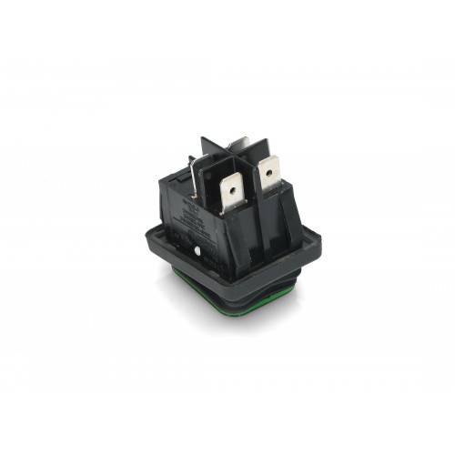 Выключатель BIPOLAR GREEN LIGHT SWITCH 20A 6,3mm (Bipolar with green light. 20(10)A, 250V. Faston: 6,3x0,8mm. 4 contact.) зам.