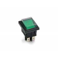 Выключатель BIPOLAR GREEN LIGHT SWITCH 16A/20A 6,3mm (SX82 series. 20A, 125V, 16A, 250V. 120°C. Connection to faston 6,3x0,8.) зам.