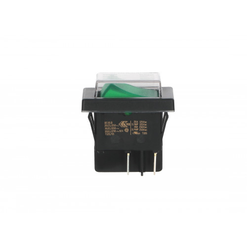 Выключатель BIPOLAR GREEN LIGHT SWITCH 16A/20A 6,3mm (SX82 series. 20A, 125V, 16A, 250V. 120°C. Connection to faston 6,3x0,8.) зам.