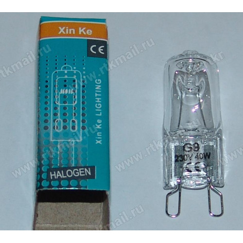 Лампочка духовки 40w 230v  halogen G9