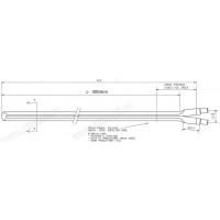 Тэн в/н стержень RES CANDELA F90 L=400mm 1200W 230V зам. T.3401321, WTH059UN,16rb04, WTH054UN