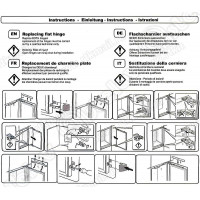 Петли (компл.2шт.) для встр.холодильника BOSCH, зам. code>00542373, DHF203BO, DHF202BO, WB303, 00481147,/code>FR6203