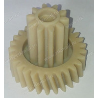 Шестерня Kenwood MG350/360 средняя, D=55/28mm, H49/18, зубья 27/10шт. (Косой/прямой)