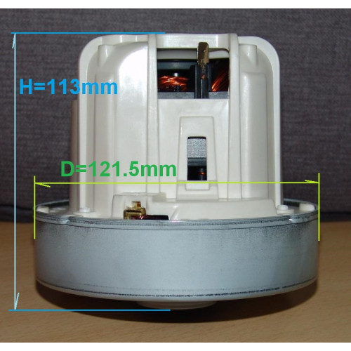 Мотор пылесоса 2200w (H=113mm, D122) Samsung VCM-M20ZUDA-HO, зам. DJ31-00135A, DJ94-00255M