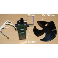 >Мотор Вентилятор с крыльчаткой 100mm, зам. MTF703RF