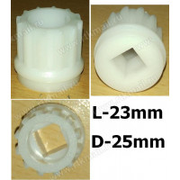 -Втулка шнека мясорубки Bork, Vitek, Skarlett, Redmond RMG-1203-8 (отв.-10x10mm), зам. VS032, RD008, 00604477, (40.05-VIT)