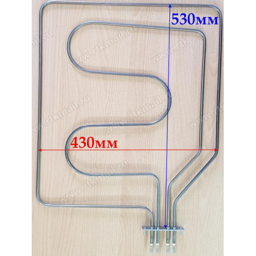ТЭН духовки промышленный 2400w(1200w+1200w)  для АБАТ(Abat) (Чувашторгтехника) ПЭМ, ШЖЭ