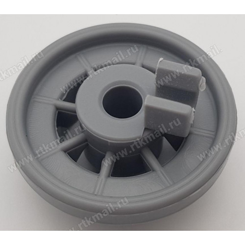 Ролик (1шт) для корзины ПММ (D27/37mm), BOSCH A165314, зам. i06BO02, WK537, 21BS016