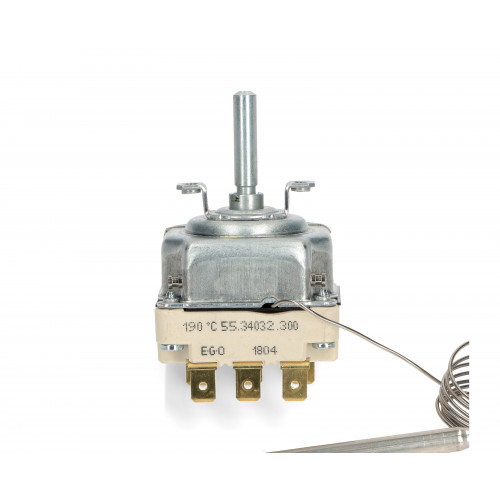 Термостат фритюра 130°-190°C - EGO 55.34032.300 (Temperature: min. 130°C, max. 190°C. Capillary: 880mm. Probe: 220mm, O6mm. 10A, 400V. Shaft:26mm.Thr ee-phase)зам.