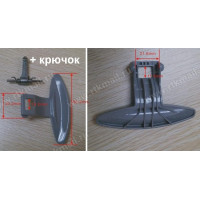 Ручка люка СМА LG 3650ER3002A + крючок + пружинка 3650EN3005, 3650ER3002B, зам. LG3800, WL214, 139EG01, DHL000LG, MEB62456301, 00405238, 3650EN3005A*