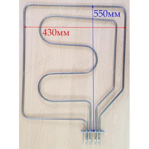 ТЭН духовки промышленный 2400w(1200w+1200w) для АБАТ(Abat) (Чувашторгтехника) ШРТ-16, ЭП, ШЖЭ зам. TDP658-01