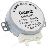 Мотор привода тарелки СВЧ печи Galanz SM-16T(F), AC-30v, 3w, 5/6rpm, зам. MCW030UN*