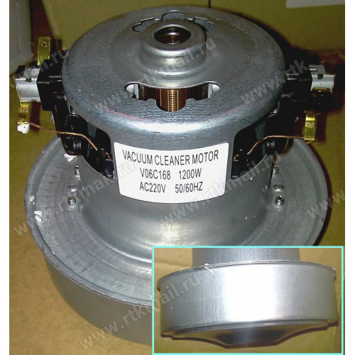 Мотор пылесоса 1200w, H=115, h45, D130, d84; зам.54HX120, HCX01-12, НХ-1200