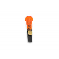 Индикаторная лампа ROUND ORANGE WARNING LIGHT (SX31 series. 230V, 120°C. Connection to Faston 6,3x0,8. Fixing with counter-nut fitted. Head O13,5mm, hole O10mm. 2 contacts.) зам.