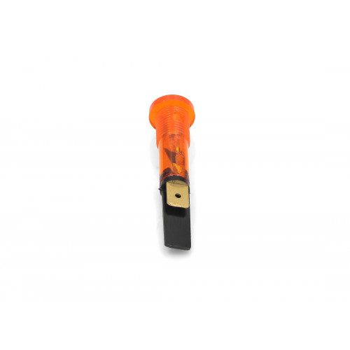 Индикаторная лампа ROUND ORANGE WARNING LIGHT (SX31 series. 230V, 120°C. Connection to Faston 6,3x0,8. Fixing with counter-nut fitted. Head O13,5mm, hole O10mm. 2 contacts.) зам.