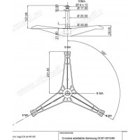 Крестовина барабана SAMSUNG DC97-00124B, зам. SPD009SA