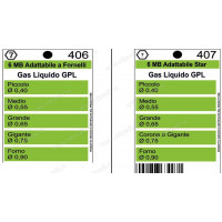 Жиклеры комплект (5шт.) ZANUSSI 6MB-GPL (0.4, 0.55, 0.65, 0.75, 0.90), зам. Wo406