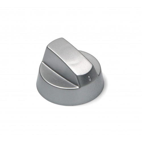 Ручка плиты серебро WITH REDUCTIONS KIT 5pcs - UNIVERSAL (Silver oven knob with reductions O6-8mm, kit 5pcs.)зам.