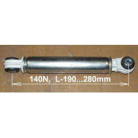 Амортизатор 140N, L190-280mm, втулка-8mm, MIELE-BOSCH, зам.12ph06