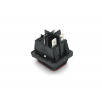 Выключатель BIPOLAR RED LIGHT SWITCH 20A 6,3mm (Bipolar with red light. 20(10)A, 250V. Faston: 6,3x0,8mm. 4 contacts.) зам.