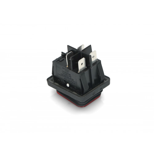 Выключатель BIPOLAR RED LIGHT SWITCH 20A 6,3mm (Bipolar with red light. 20(10)A, 250V. Faston: 6,3x0,8mm. 4 contacts.) зам.