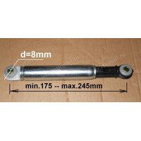 GO TO SAR009MI 120N, RD 12. With hole O8mm. Length: min. 175mm, max. 247mm. Friction power tolerance: ±30N. зам. SAR001MI,SAR003MI,SAR009MI