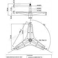 Крестовина барабана (LG - 4434ER1001B)