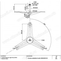 Крестовина барабана (H-114mm) BEKO b28004500100