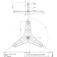 Крестовина барабана H-129mm, D20mm / GOR 664086