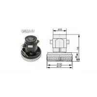 Мотор пылесоса моющего 1200W, H-145, D-144 низкий Китай VCM-11