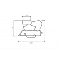 Уплотнитель холодильника 550x760мм профиль СТ