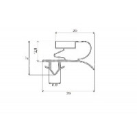 Уплотнитель 800x1050 холодильника профиль ЕК